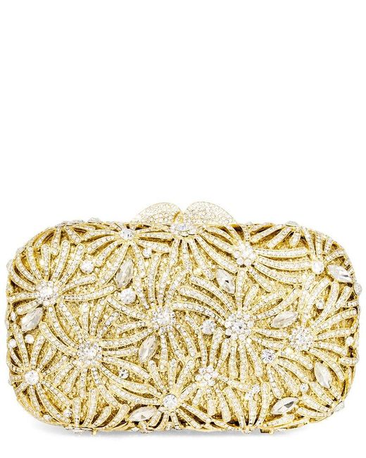Aquaswiss Metallic Aqs Firework Crystal Clutch