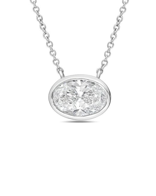 Diana M White Diana M. 14K 2.00 Ct. Tw. Lab-Grown Diamond Pendant Necklace