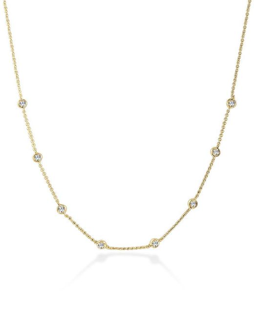Sabrina Designs Natural 14k 0.60 Ct. Tw. Diamond By The Yard Necklace