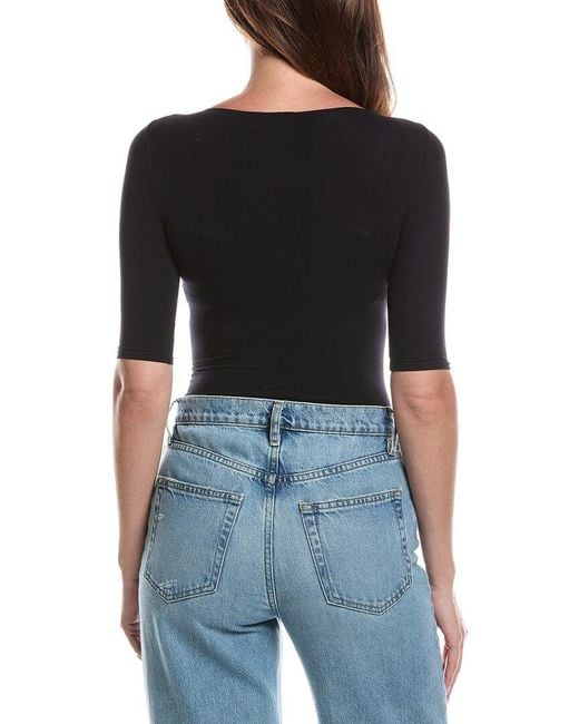 Commando Black Commando Ballet Body Boatneck Bodysuit