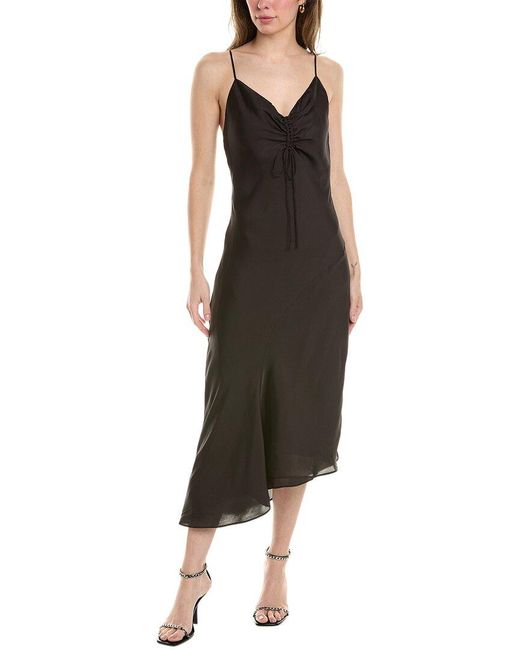 AllSaints Black Alexia Slip Dress