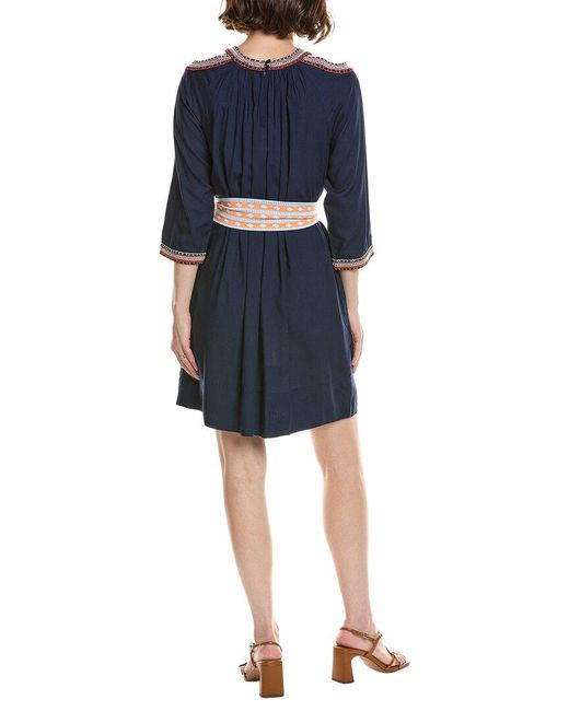 Gretchen Scott Blue Cold Shoulder Dress