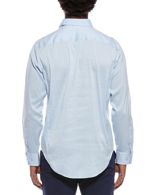 Rag & Bone Blue Patrick Poplin Shirt for men