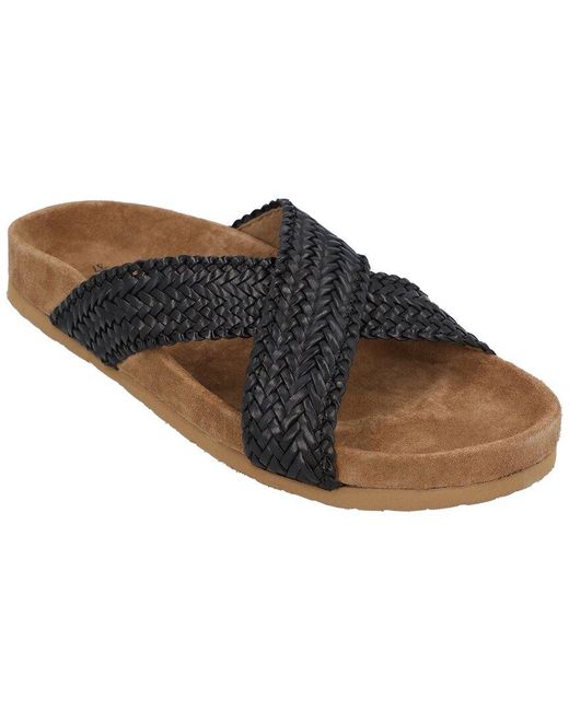 Dragon Diffusion Brown Leather Sandal