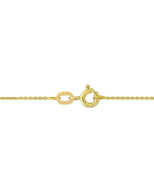 Rina Limor Metallic 10k 0.02 Ct. Tw. Diamond Statement Necklace