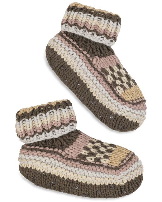 Lemon Gray Slipper Sock