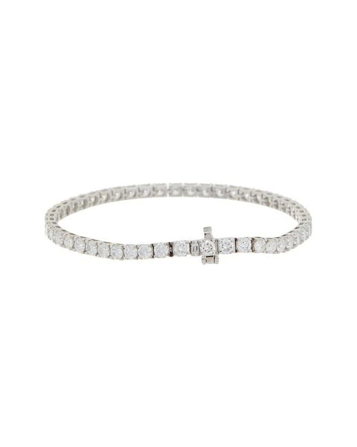 Diana M White 14K 7.00 Ct. Tw. Lab-Grown Diamond Tennis Bracelet