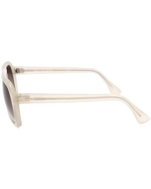 Linda Farrow White Dvn39l 55mm Sunglasses