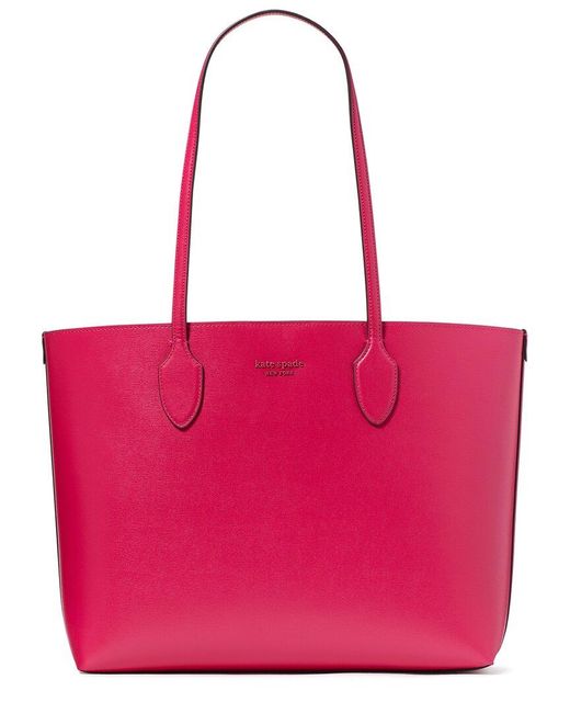 Kate Spade Pink Bleecker Pineapple Pop Printed Crossgrain Tote
