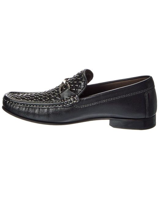 Donald J. Pliner Black Woven Slip-On Loafers Amazon.com | Donald Pliner Men main image 3