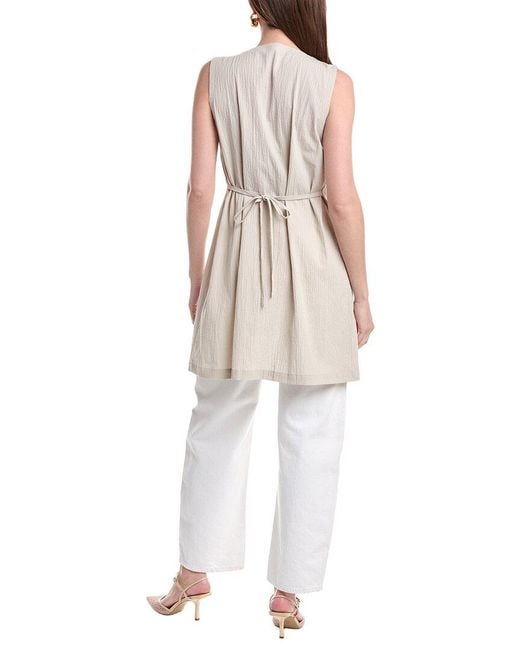 Eileen Fisher Natural Tie Back Vest