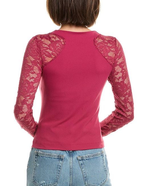 Free People Red No Excuses Top