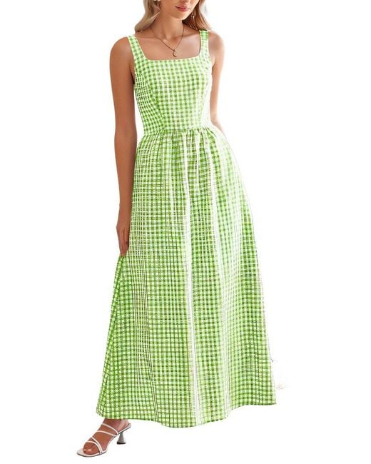 Tedora Green Maxi Dress
