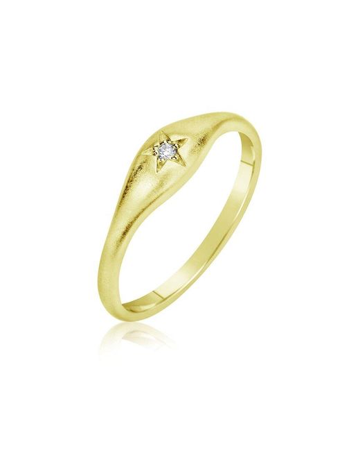 Meira T Metallic 14k 0.02 Ct. Tw. Diamond Starburst Ring