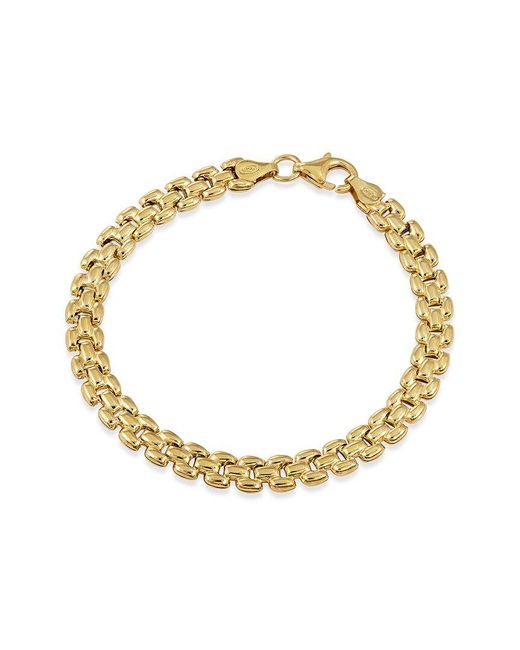 Savvy Cie Metallic 18K Over Panther Link Bracelet
