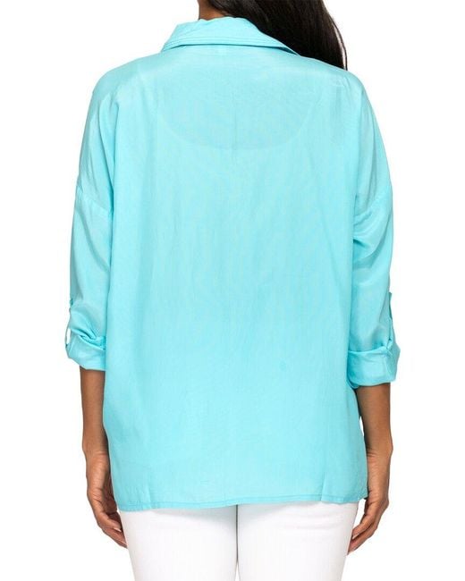 Tolani Blue Kennedy Shirt