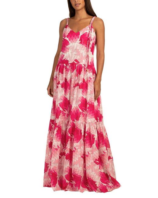 Trina Turk Pink Juney Maxi Dress