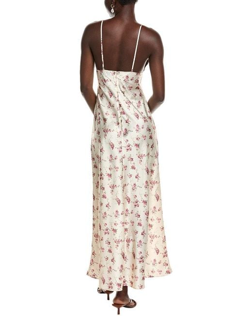 WeWoreWhat Natural V-front Midi Dress