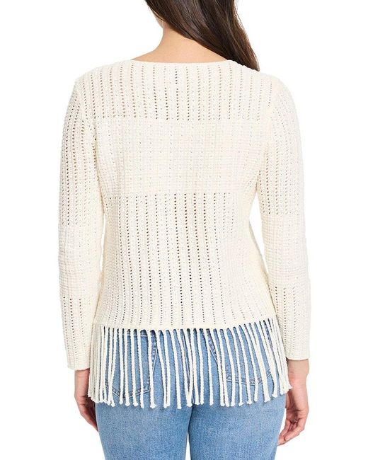 NIC+ZOE White Beach Walk Sweater