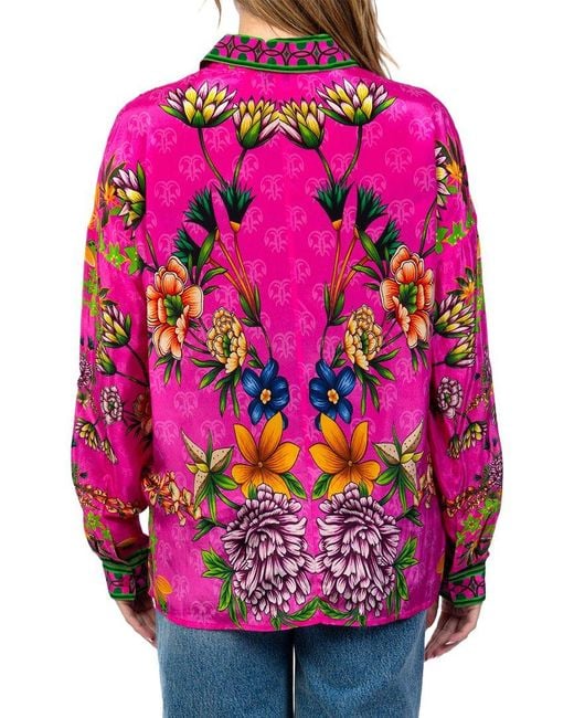 Tolani Red Kennedy Top