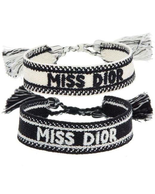 Dior Black Set Of 2 Miss Bracelets