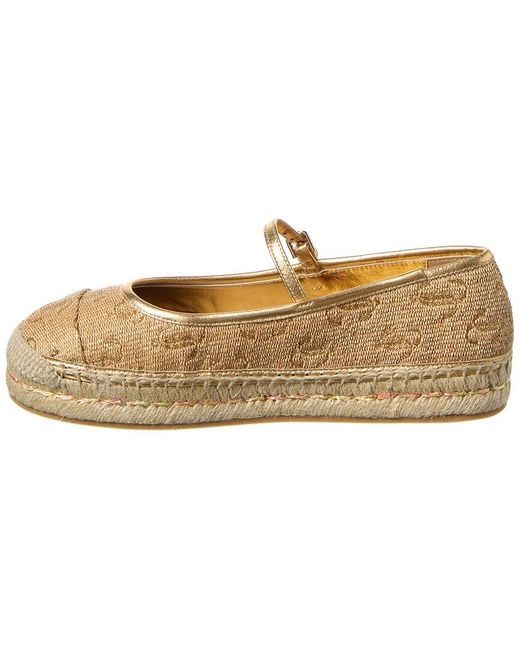 Jimmy Choo Natural Aciel Raffia & Leather Espadrille