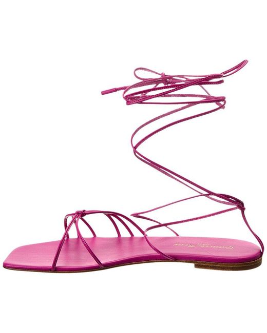 Gianvito Rossi Pink Sylvie Leather Sandal