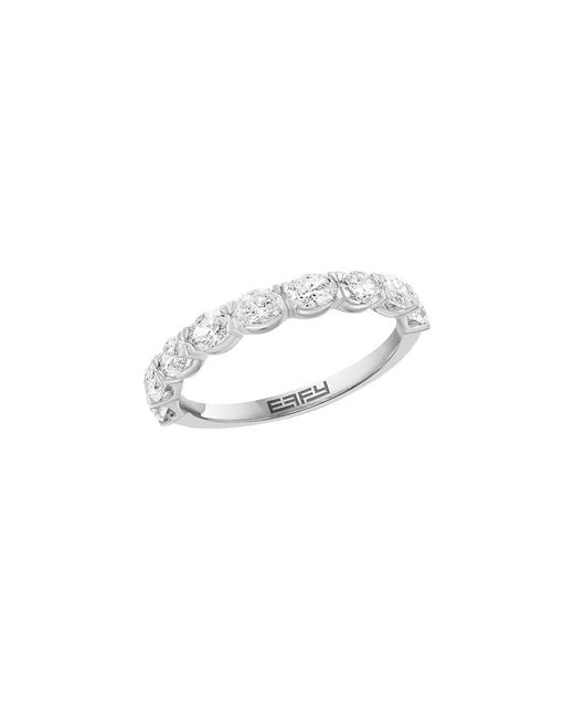 Effy Fine Jewelry White 14K 1.03 Ct. Tw. Lab-Grown Diamond Ring