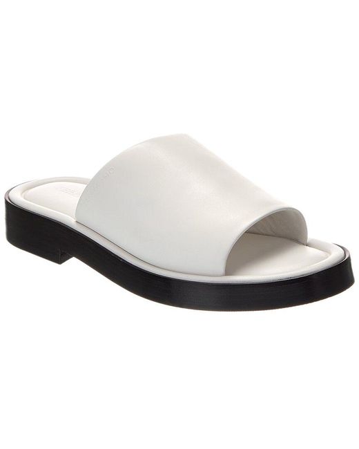 Ferragamo White Giunone Leather Sandal for men