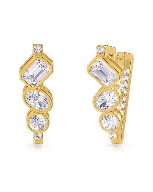 Lab Grown Diamonds Metallic 14K 3.24 Ct. Tw. Lab-Grown Diamond Dangle Earrings