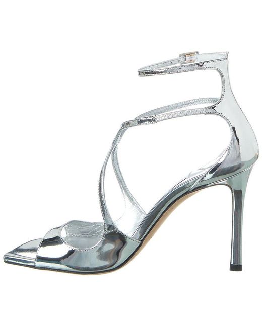 Jimmy Choo Metallic Azia 95 Leather Sandal
