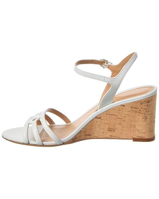 Ferragamo Metallic Fieri Leather Sandal