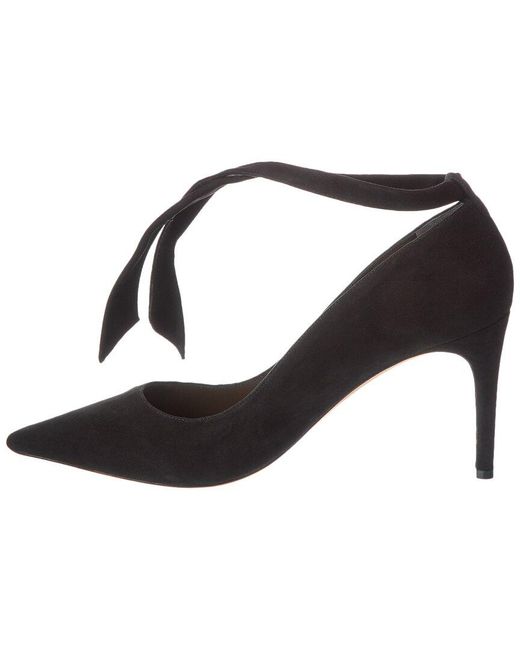 Alexandre Birman Black Clarita New 85 Suede Pump