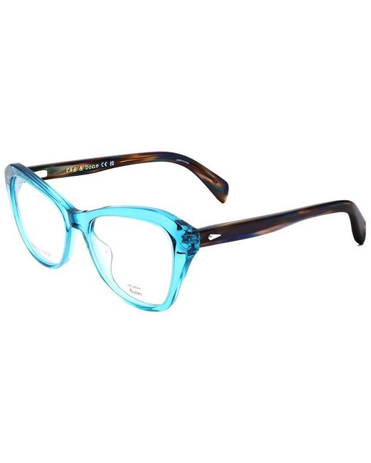 Rag & Bone Blue 51Mm Optical Frames