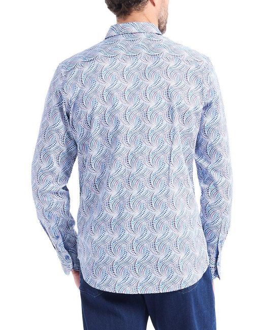 Robert Graham Blue Rythers Woven Shirt for men