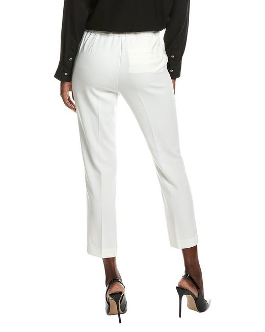 Theory White Treeca Modern Pant