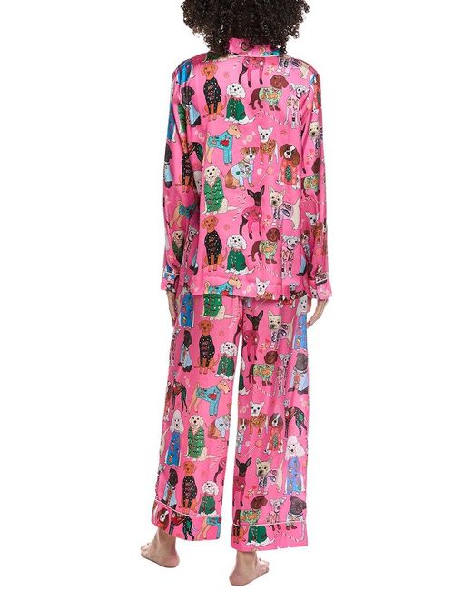 Karen Mabon Red 2Pc Pajama Set