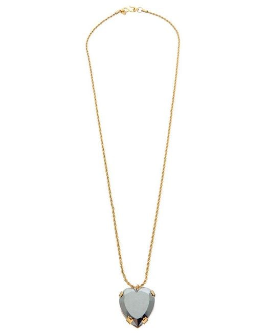 Kenneth Jay Lane Metallic 18k Plated Pendant Necklace