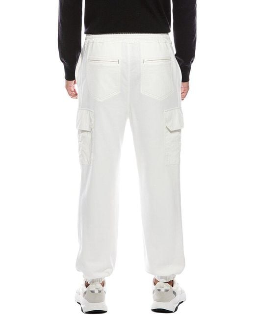 Brunello Cucinelli Black Cargo Lounge Pant for men