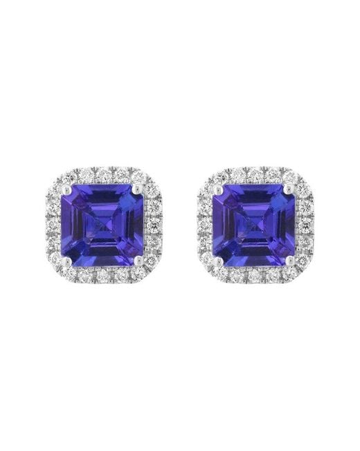 Effy Fine Jewelry Blue 14K 3.35 Ct. Tw. Diamond & Tanzanite Earrings