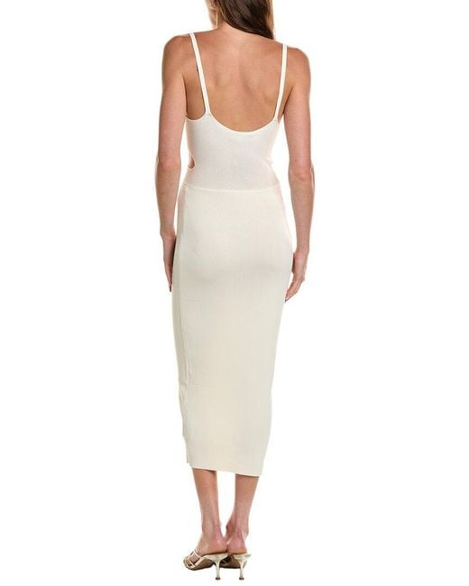 Lamarque White Lidia Knit Dress