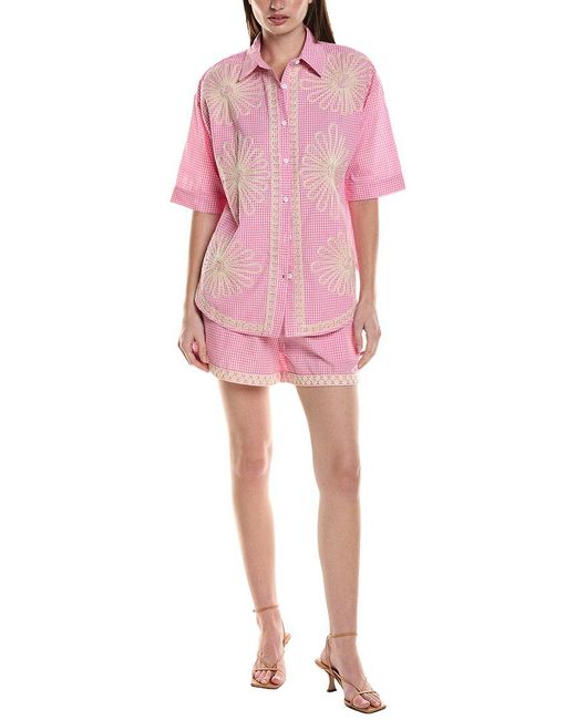 ANNA KAY Pink 2Pc Lorixa Top & Short Set