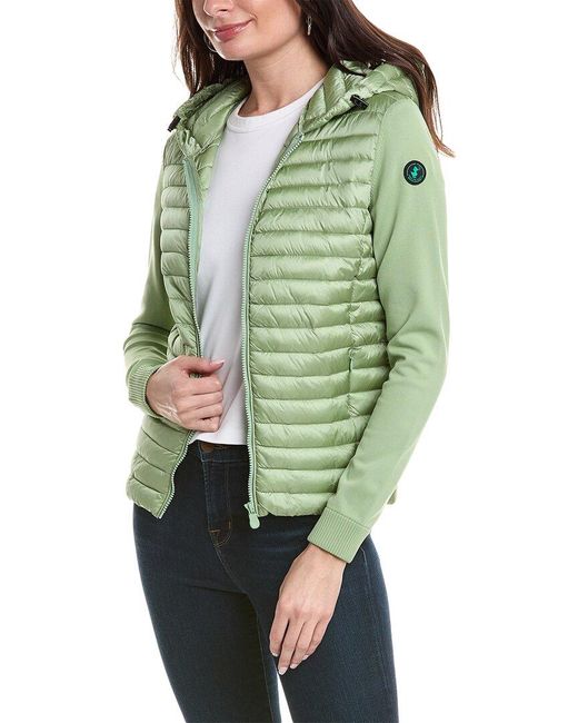 Save The Duck Green Paige Short Jacket