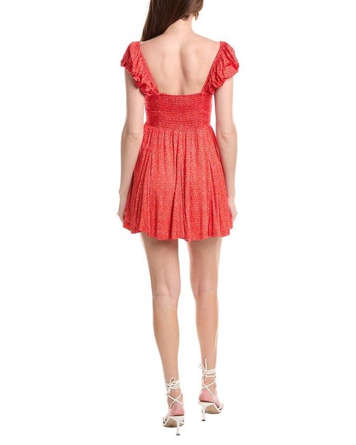 Saltwater Luxe Natural Printed Mini Dress