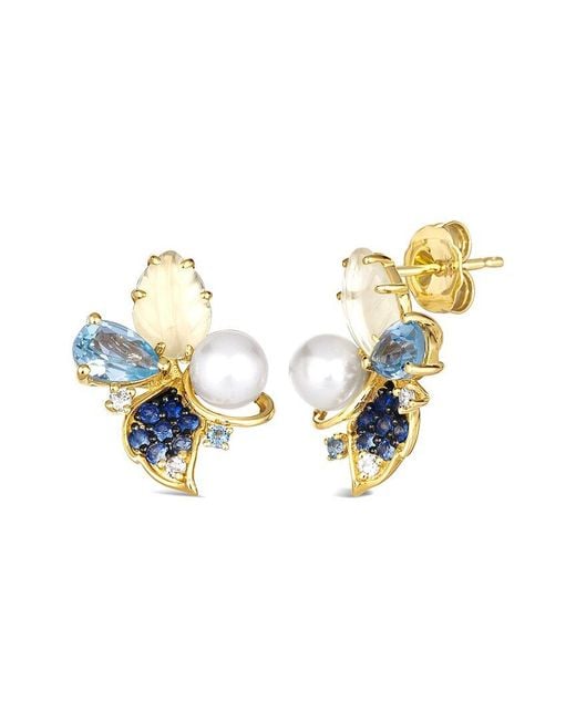 Le Vian Metallic 14K 2.07 Ct. Tw. Diamond & Lemon Quartz Drop Earrings