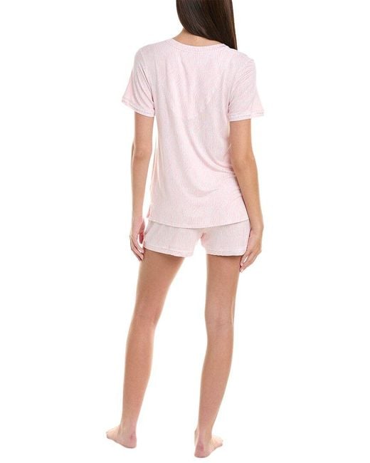 Kensie Pink 2pc T-shirt & Boxer Set