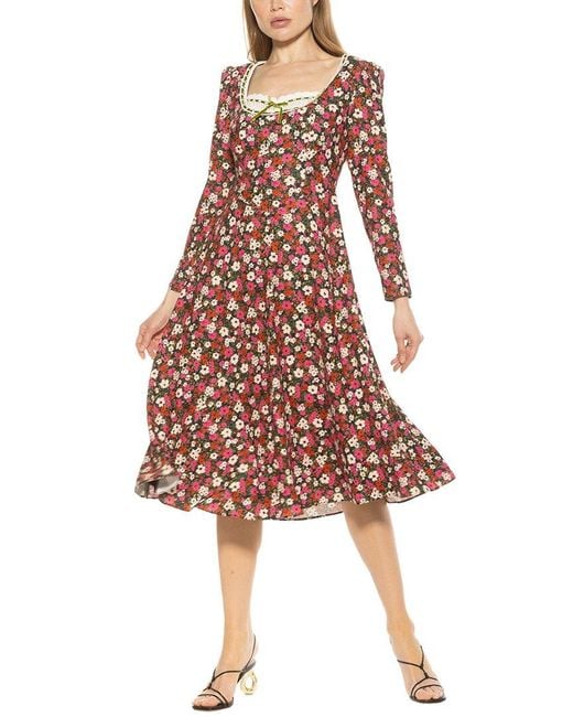 Alexia Admor Red Zenaida A-line Dress