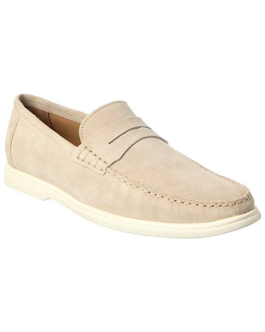 Donald J Pliner Natural Clive Suede Loafer for men