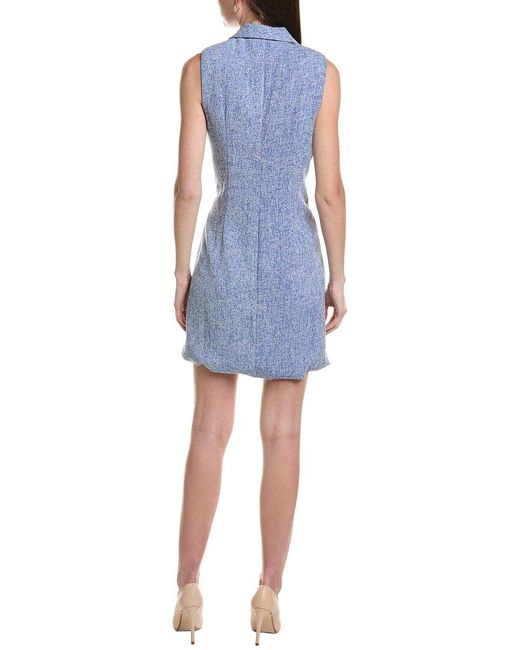 AREA STARS Blue Linda Sless Blazer Dress