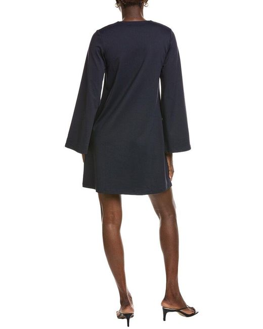 Susana Monaco Blue Bell Keyhole Tie Dress